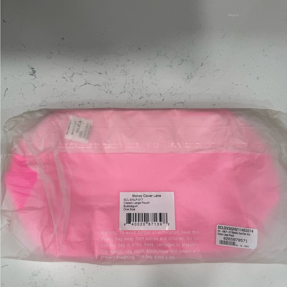 Stoney Clover Lane Bubblegum Pink Large Pouch - Picture 5 of 5